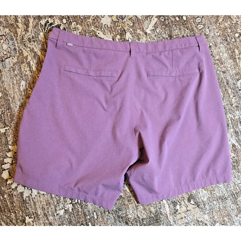 Lululemon Commission Shorts 36 Purple Classic Micro Check 7
